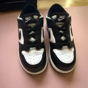 Nike Kids Panda Black and White Low-Top Sneakers